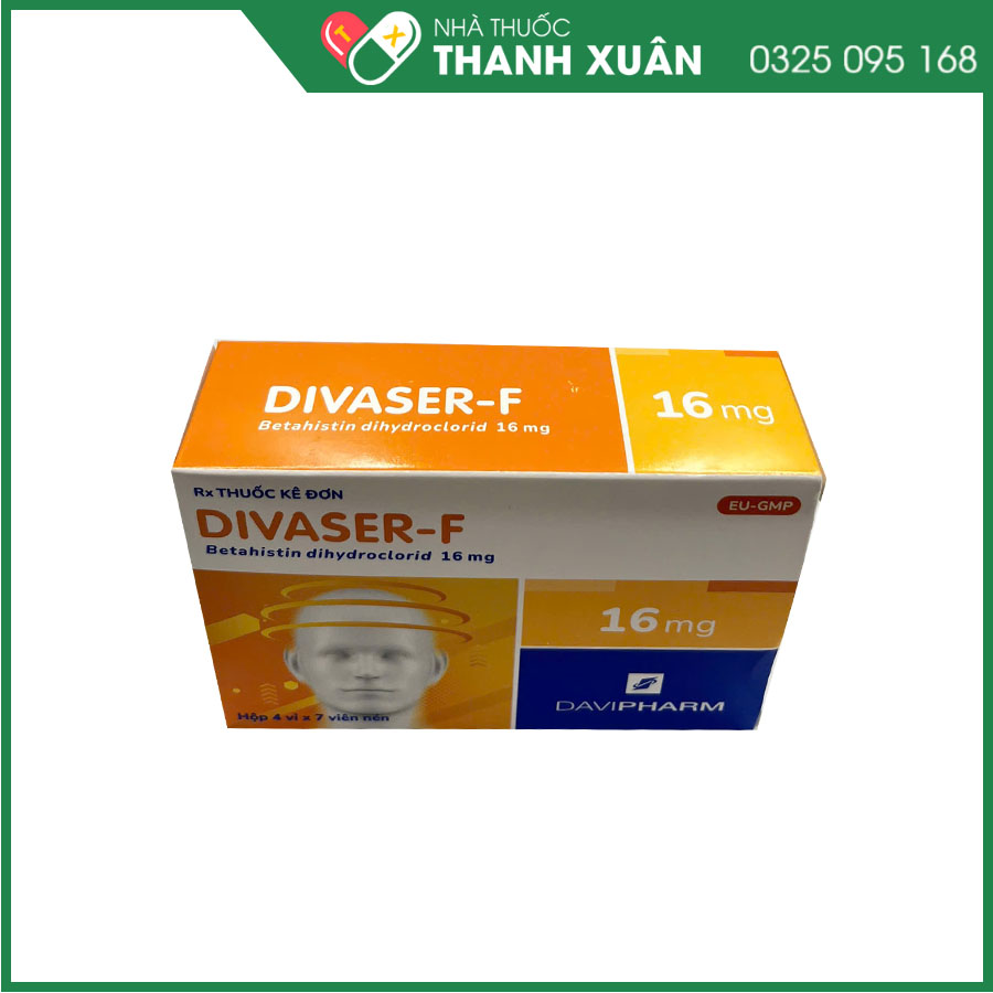 Divaser-F điều trị chứng chóng mặt ù tai, nôn ói, nhức đầu